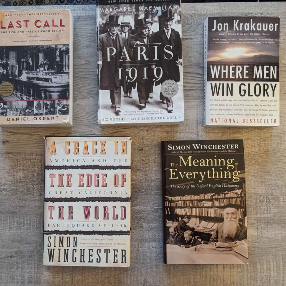 Non-Fiction Books (Lot of 5) (2 for 1 on Book Lots!)